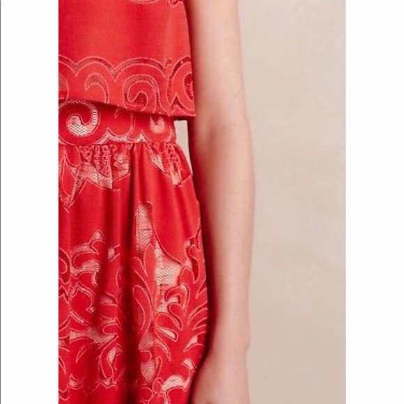 Anthropologie’s Erin Fetherston Red Maxi Dress - Picture 2 of 4
